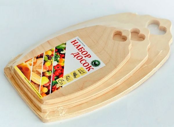 A set of cutting boards heart LB-185
