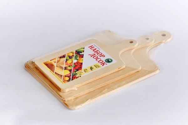 A set of cutting boards with a handle LB-183